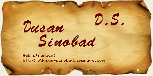 Dušan Sinobad vizit kartica